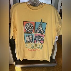 Disney Yellow Florida Walt Disney World Graphic Tee